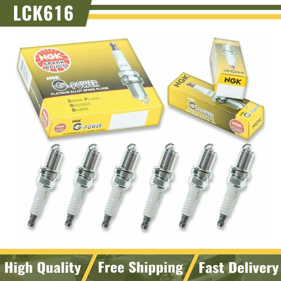 Juego de 6 bujías NGK PLATINUM para Jeep Liberty 2002 2003 2004-2012 3,7 L Foto 1 de 2