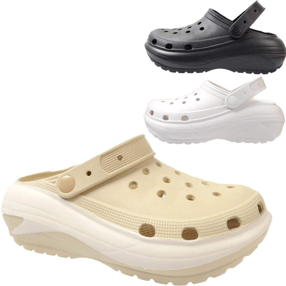 Pantofole donna slip on spiaggia giardino estivo ospedale zeppa donna zoccoli pantofole sandali - Immagine 1 di 1