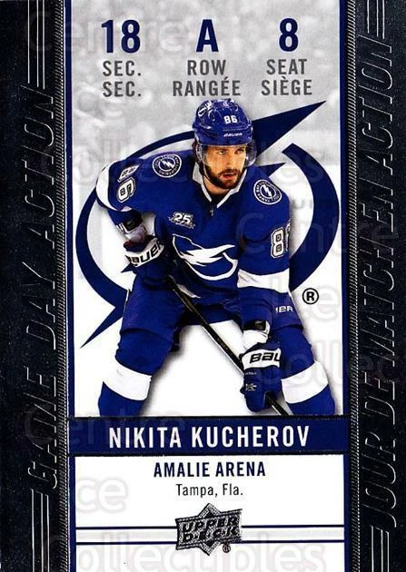 2018-19 Tim Hortons Game Day Action #8 Nikita Kucherov - Image 1 of 1