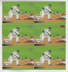 (6) Keston Hiura 2021 TOPPS STADIUM CLUB RED FOIL + CARD LOT #201 BREWERS - Picture 1 of 1