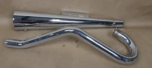 1980-1984 Honda ATC 185 ATC 200 ATC 200S Chrome Pipe Exhaust Muffler System - Picture 1 of 6