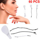 60Pcs Women V Shape Instant Face Neck Jaw and Eye Lift Facelift Tapes w/ Branch