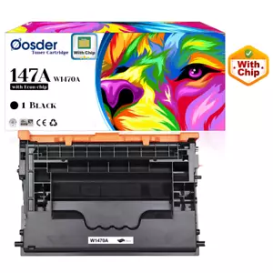147A Toner schwarz (Econ Chip), für HP M610n/M611x/M612x MFP M634h/M635h/M636, W1470A - Bild 1 von 2