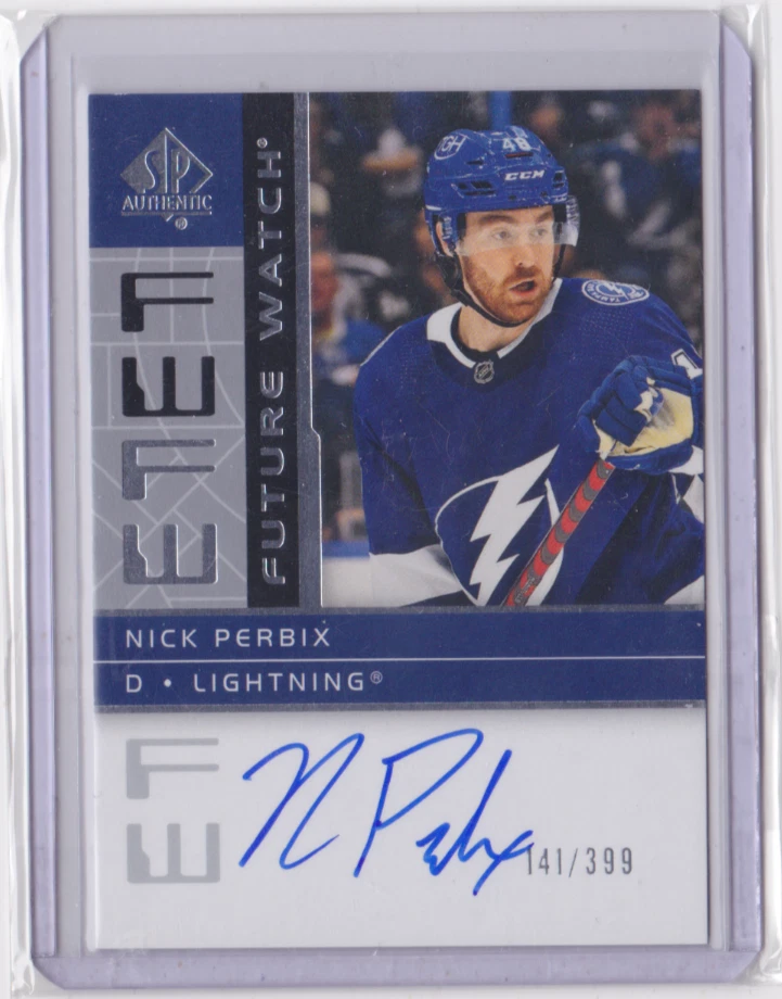 2022-23 UD SP AUTHENTIC FUTURE WATCH RETRO /399 NICK PERBIX #RFWA2-NP LIGHTNING - Image 1 of 2