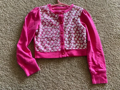 Cárdigan tejido en lugar floral con superposición de encaje 5/6 recortado para niñas y niños ver fotos Foto 1 de 4