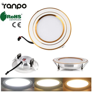 LED Recessed Ceiling Lights Flat Panel Down Light Lamp 3W 5W 7W 9W AC 85-265V - Picture 1 of 15