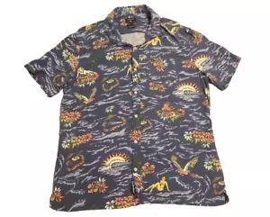 Quiksilver Regular Fit Men's Large Hawaiian Style Shirt Short Sleeve - Picture 1 of 6