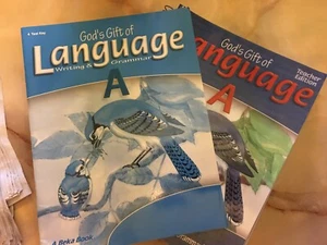 Abeka Language A Writing Grammar Teacher Text & Test Key A Beka Homeschool - Picture 1 of 1