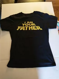 STAR WARS Tee t shirt, 2000’s, Size M, "I AM YOUR FATHER" Darth Vader, Black GC - Picture 1 of 14