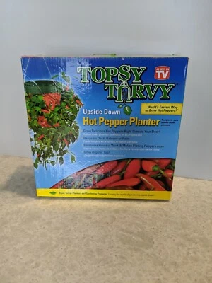 NUEVA maceta Topsy Turvy boca abajo pimienta caliente como se ve en la televisión Foto 1 de 2