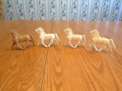 Tim-Mee Western Bracing Horse with Saddle - Lot of 4 - Image 1 of 4
