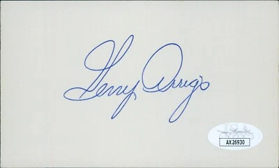 Gerry Arrigo Minnesota Twins Signed 3x5 Index Card JSA Authenticated - Image 1 of 2