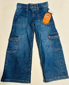 Wonder Nation Toddler Girl Cargo Jeans Size 5T - Picture 1 of 3
