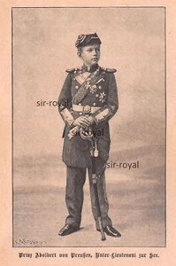 Principe Adalberto di Prussia come sottotenente al mare - 1895 ~9x14cm - Foto 1 di 1