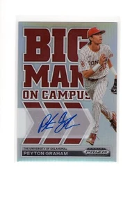2022 Prizm Draft Picks Peyton Graham Big Man on Campus Silver Prizm Auto - Picture 1 of 2