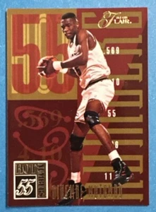 1994-95 Flair Dikembe Mutombo Hot Numbers #10 Basketball Card Nuggets - Imagen 1 de 6
