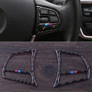 2x Multifunktion Lenkrad Rahmen Trim für BMW 1 3 4 Series F20 F21 F30 F32 F34 wi - Picture 1 of 3