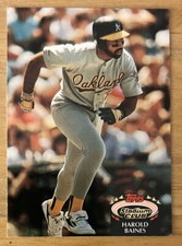 1992 Topps Stadium Club Harold Baines Baseball Card #536 Athletics DH-OF VG O/C