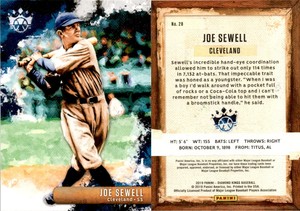 Joe Sewell 2019 Panini Diamond Kings Baseball Card 28  Cleveland Indians