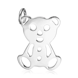 Ciondolo in argento sterling ciondolo 2D orsacchiotto gommoso bambini gioielli bambini - Foto 1 di 11