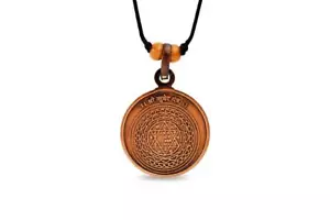 Medallón Kuber Yantra de cobre para prosperidad buena suerte - Imagen 1 de 3