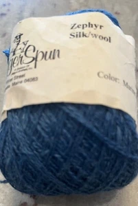 Jagger Spun Zephyr Silk/Wool Yarn Color Marine Blue - Picture 1 of 1