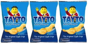 3 x Tayto Salz & Essig Geschmack Kartoffelchips Sharing Bags je 125g / insgesamt 375g - Bild 1 von 3
