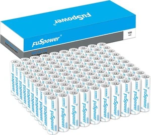 Double A Zinc-Carbon AA Batteries 1.5V R6P PC1500 for TV Remote 100pcs - Picture 1 of 5