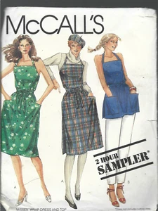 Vintage McCall's 2 Hour Sampler Pattern-Misses Wrap Around Dress or Top XS-Large - Picture 1 of 1