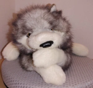 Folkmanis Timber Wolf Hand Puppet SWJ15-003FM - Picture 1 of 14