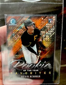 2019 Bowman Mega Box 🍊 Mojo Refractor /25 Kevin Newman #ROYF-4 Rookie RC - Picture 1 of 4
