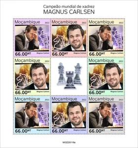 2022 09 - MOZAMBIQUE - MAGNUS CARLSEN 8V complet set MNH ** - Picture 1 of 1
