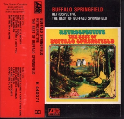 Buffalo Springfield Retrospective cassette UK Atlantic 1981 cassette grey shell - Image 1 of 3