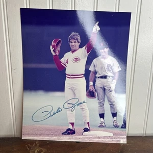 Pete Rose Cinci Reds 1st Base signed Autogramm 8 x 10 Foto - Bild 1 von 5