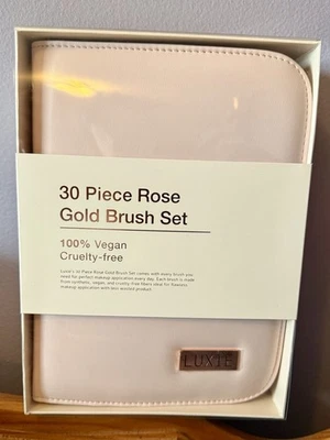 LUXIE - 30 Piece Rose Gold Brush Set 💜 BNIB SEALED! RV 💲400! - Image 1 of 4