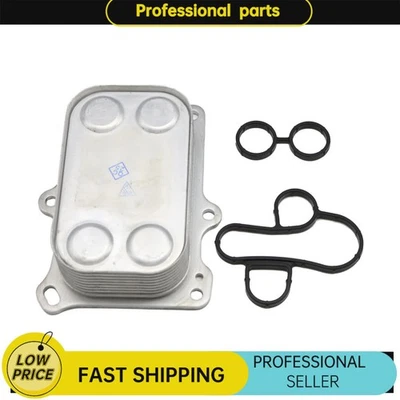 For Dodge Dart 2013-2016 Fiat 500 2012-2015 L4 1.4L Engine Oil Cooler w/Gasket - Image 1 of 4