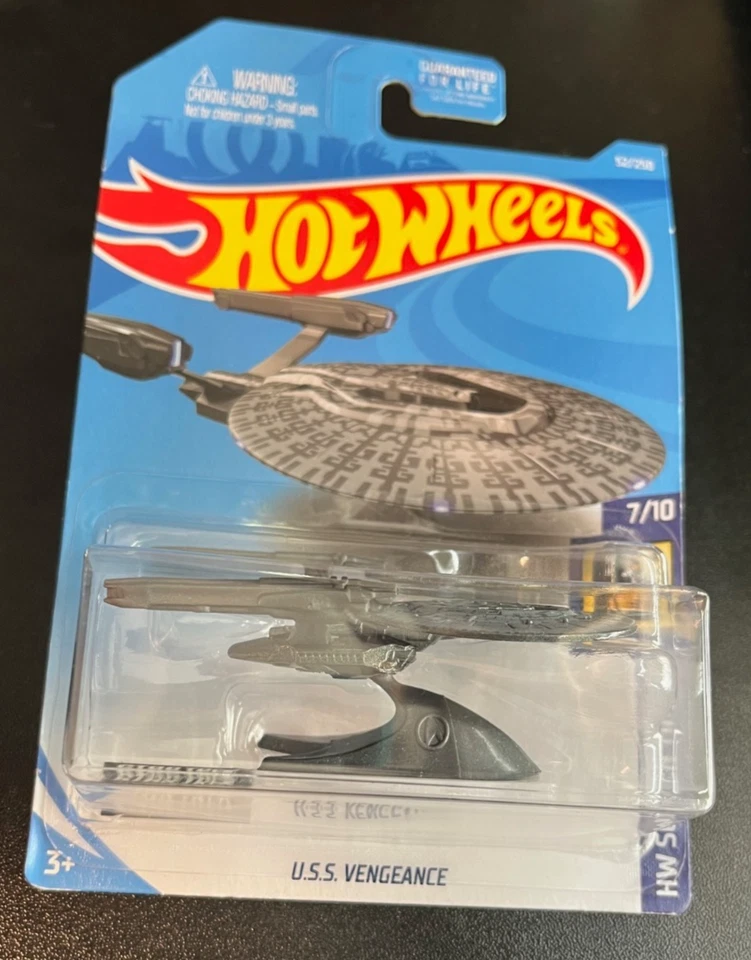 Hot Wheels 2018 ,STAR TREK,  U.S.S Vengeance , Silver, FYC94 - Image 1 of 1