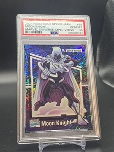 2024 Renditions Spider-man Moon Knight Marvel Universe Impel-Verve Psa 10 (POP 1 - Picture 1 of 5