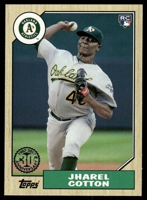 2017 Topps #87-200 Jharel Cotton 1987 Topps Baseball 30th Anniversary - Image 1 of 2