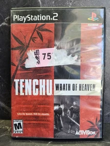 Tenchu: Wrath of Heaven (Sony PlayStation 2, PS2 2003) CIB completo etichetta nera - Foto 1 di 5