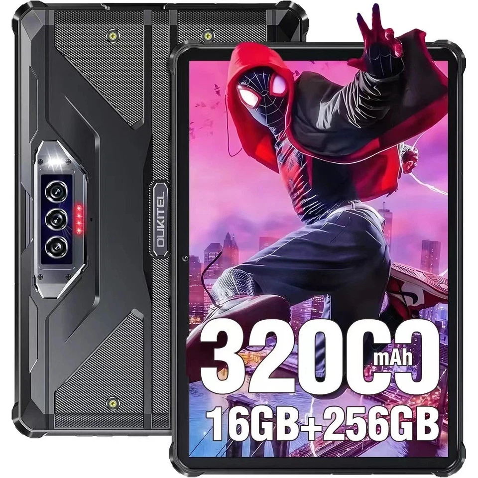 OUKITEL RT7 5G Rugged Tablet 32000mAh 16GB+256GB Android Waterproof Tablet / GPS - Image 1 of 4