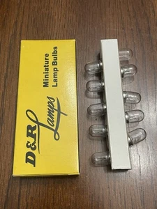 D&R LAMPS 1819 Miniature Lamp Light Bulb (Pack of 10) NEW IN BOX - Picture 1 of 2