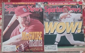 Mark McGwire 1998 Sporting News/Illustrated Magazine Lot of 5. - Picture 1 of 3