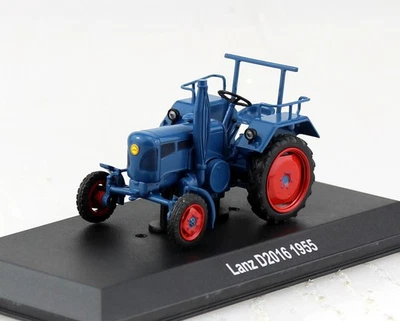 UNIVERSAL HOBBIES Lanz Bulldog D2016 1955 blau Traktor 1:43 Vitrine Hachette/UH Modell