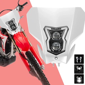 12V LED Lamp Headlight W/DRL white Fairing Replacement For Honda CRF450L CRF300L - Picture 1 of 12