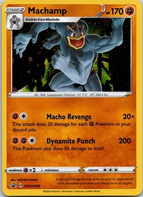 Black Star Promo Machamp SWSH053 Promo SWSH: Sword & Shield Promo Cards - Image 1 of 2