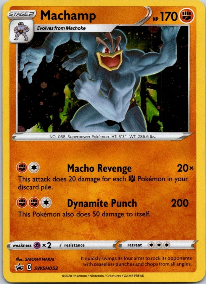 Black Star Promo Machamp SWSH053 Promo SWSH: Sword & Shield Promo Cards - Image 1 of 2