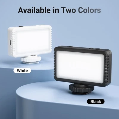 JJC Camera Mini LED Light Hot Shoe Mount 5600K 600mAh Battry for Vlogging Phone - Image 1 of 4