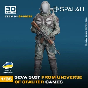 SEVA Suit Figure STALKER Game Universe 1:35 Scale Resin Model Kit Spalah SP16035 - Picture 1 of 6