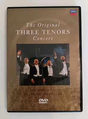 THE ORIGINAL THREE TENORS CONCERT (1990) DVD Pavarotti Carreras Domingo DECCA - Image 1 of 4
